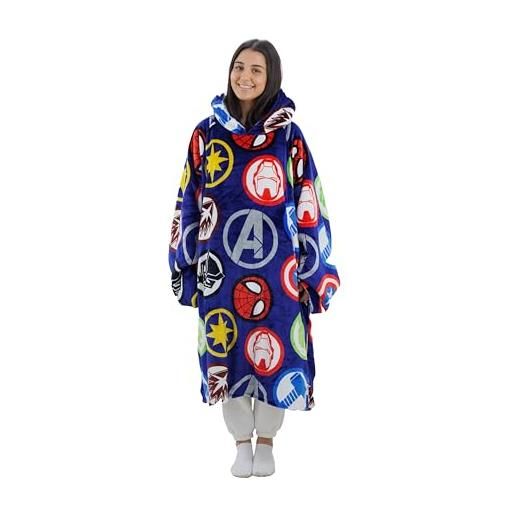 Disney character world dmcpokhb002uk coperta con cappuccio, multicolore, l unisex-adulto