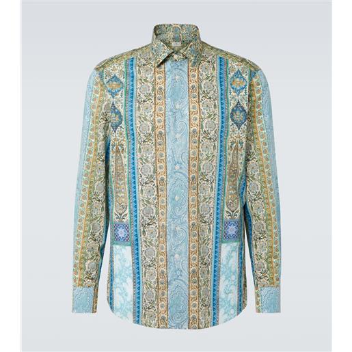 Etro camicia roma in cotone con stampa