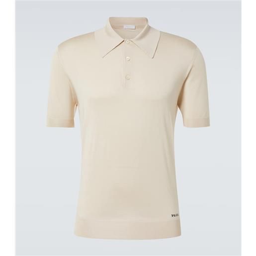 Prada polo in seta