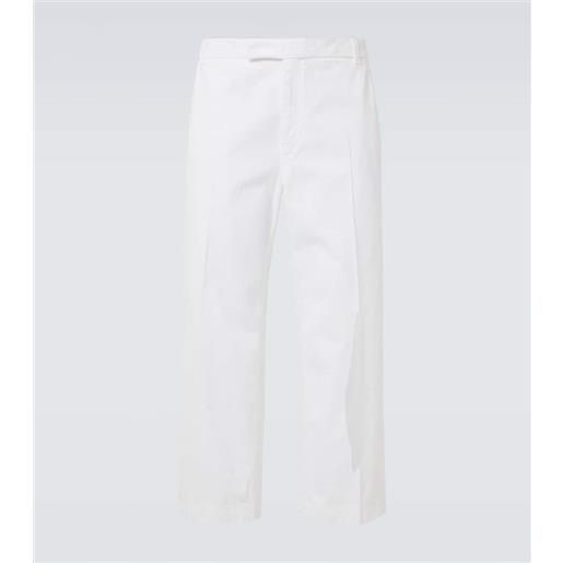 Thom Browne pantaloni cropped in twill di cotone