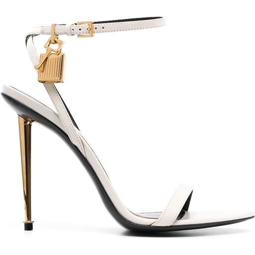 TOM FORD sandali padlock 120mm - bianco