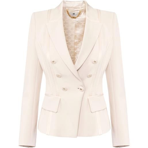 Elisabetta Franchi blazer in crêpe - toni neutri