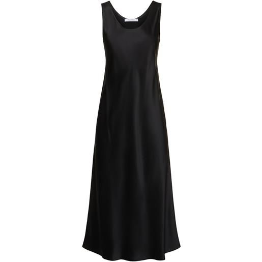 MAX MARA vestito midi banjo in raso di seta