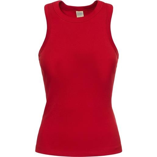 FLORE FLORE tank top hannah tank in cotone organico a costine