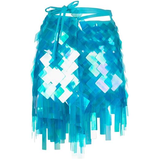 The Attico minigonna aurelie con decorazione - blu