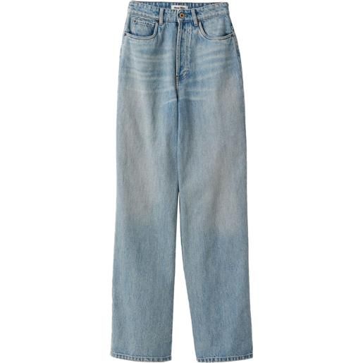 Miu Miu jeans a gamba ampia - blu