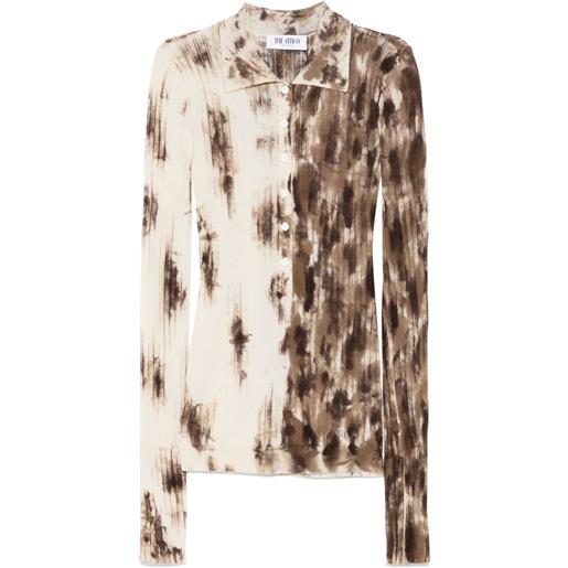 The Attico polo con fantasia tie dye - toni neutri