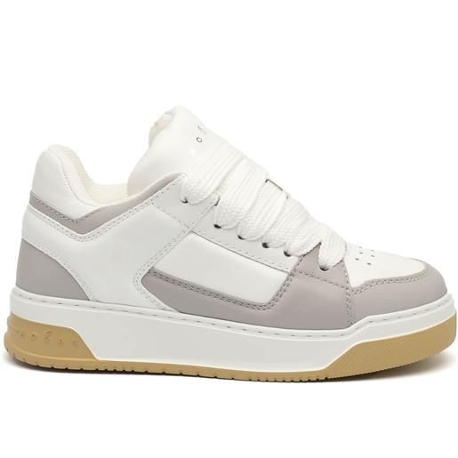 Hogan sneakers Hogan h667 in pelle bianco e grigio