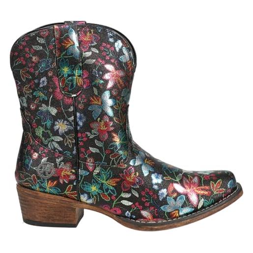 ROPER Short Stuff: Stivali Western Da Donna In Eco-pelle Marrone Chiaro – Tacco 5 Cm, Suola Comfort
