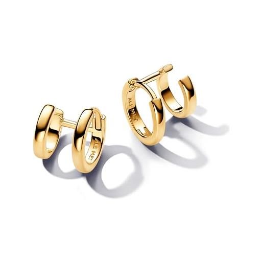 PANDORA essence orecchini a cerchio placcati in oro 14k