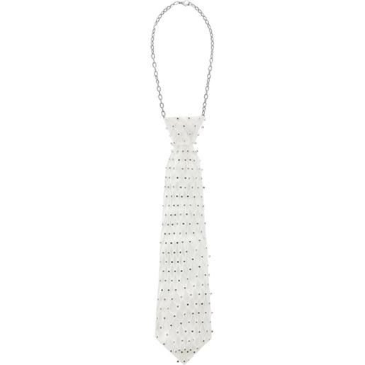 Monnalisa cravatta satin con strass