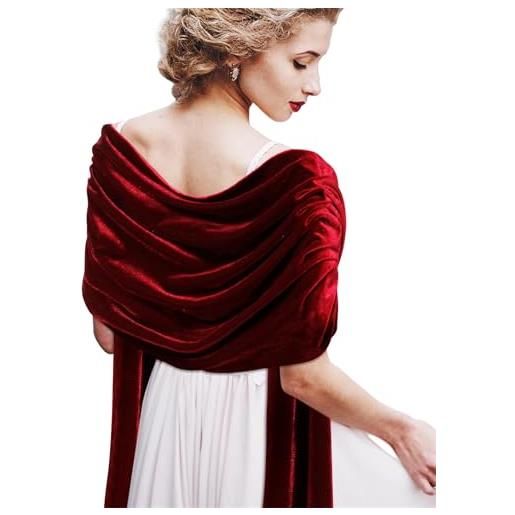 Scialle Donna Oro Con Fibbia - Stola Scintillante Per Serate, Matrimoni E Feste | Poliestere Metallizzato - Foto 9