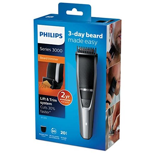 Philips beardtrimmer series 3000 bt3216/14 regolabarba