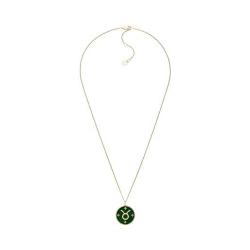 Collana Donna Fossil In Argento Sterling – Acciaio Inossidabile, Colore Oro, Chiusura A Moschettone