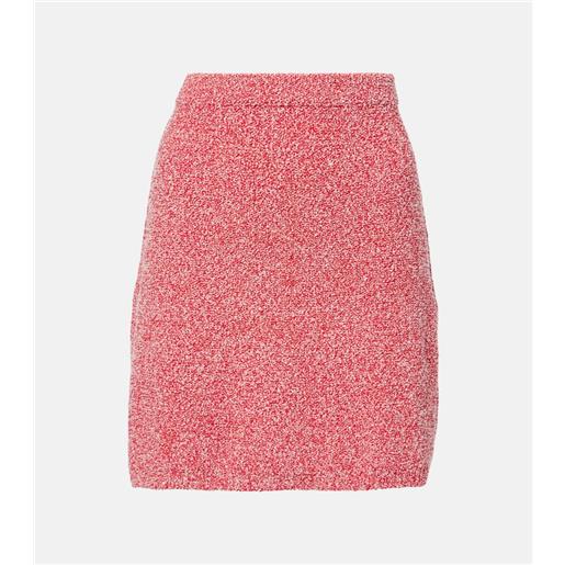 Ferragamo minigonna in misto cotone