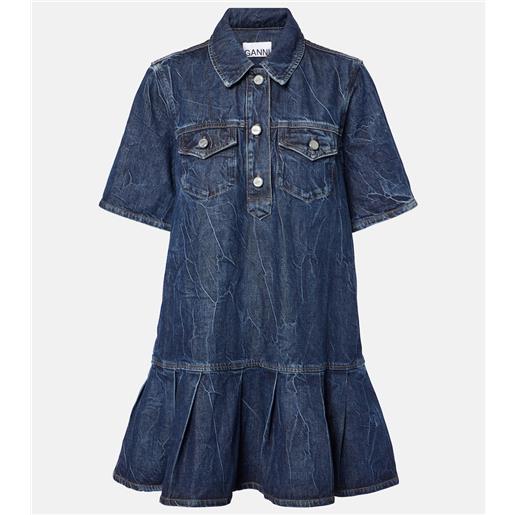 Ganni abito corto di jeans