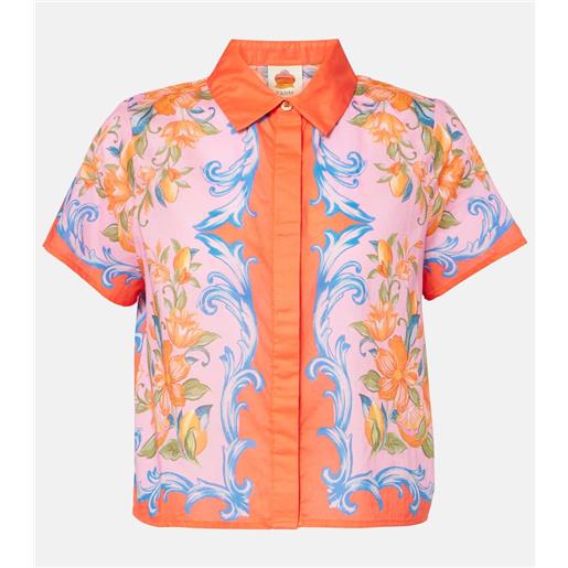 Farm Rio camicia sicily in cotone con stampa