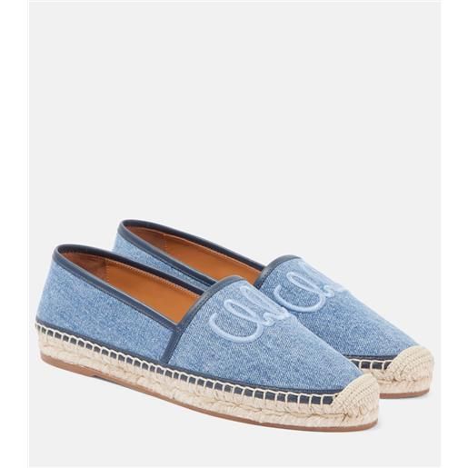 Chloe chloã© espadrillas isla in denim