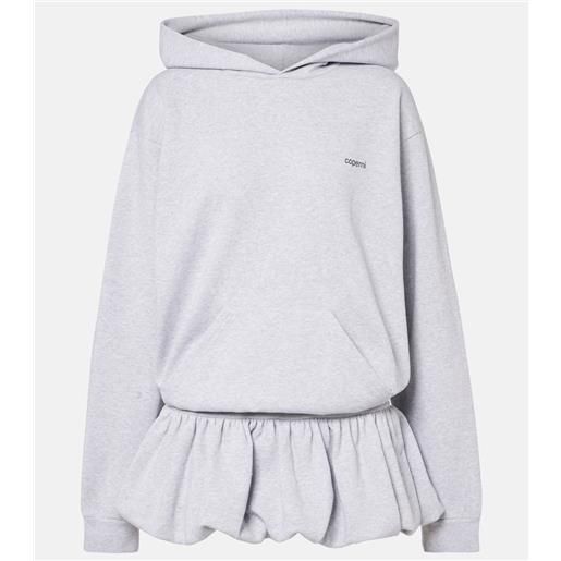 Coperni abito corto basque in jersey di misto cotone