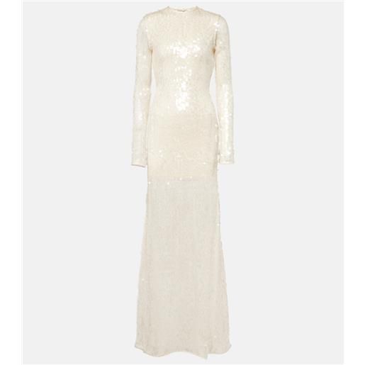David Koma abito lungo con paillettes