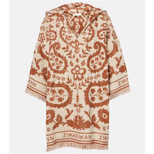 Zimmermann abito wylie hooded in spugna