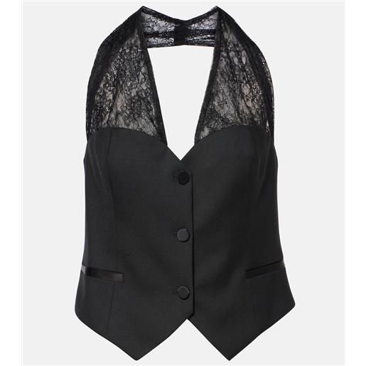 Nina Ricci gilet con pizzo