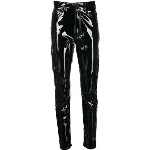 Philipp Plein pantaloni biker super-high - nero