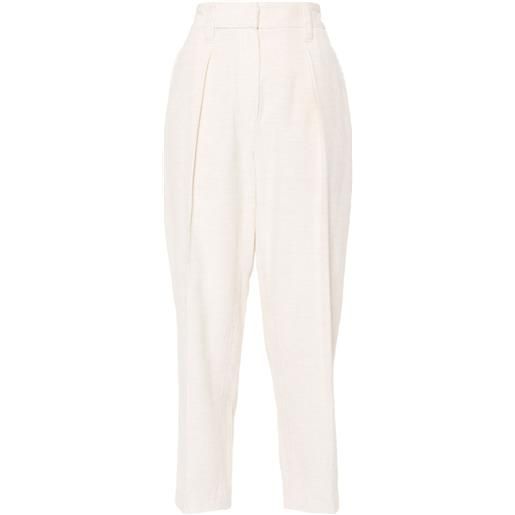 Brunello Cucinelli pantaloni a coste con pieghe - toni neutri