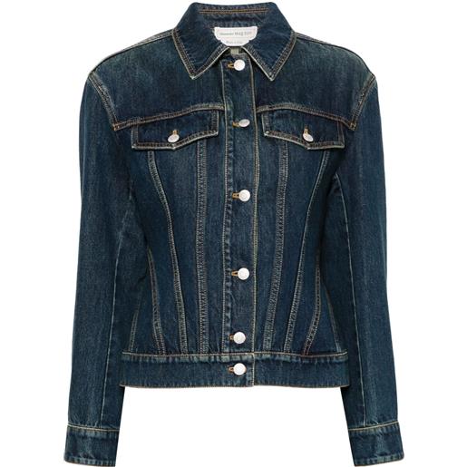 Alexander McQueen giacca denim - blu