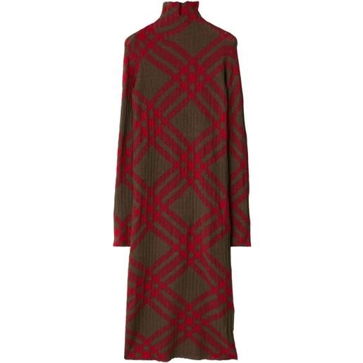 Burberry abito a quadri - verde