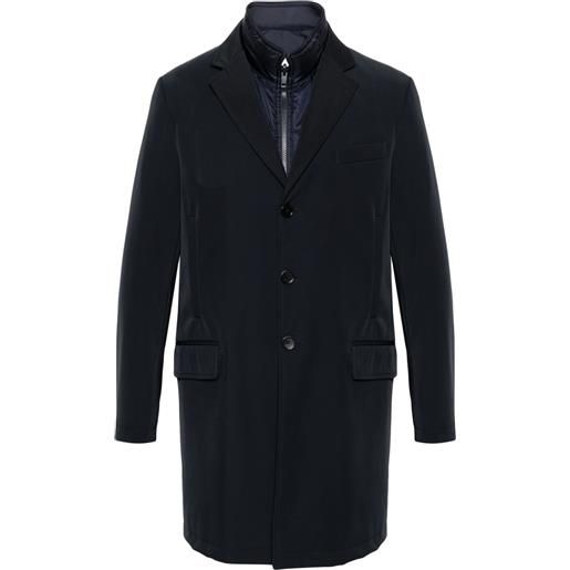 Fay cappotto a strati - blu