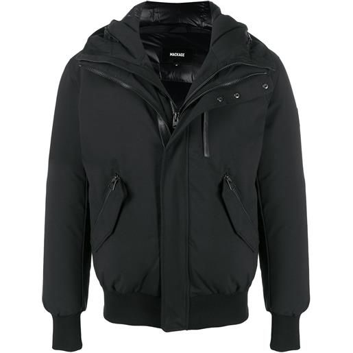 Mackage piumino dixon con cappuccio - nero