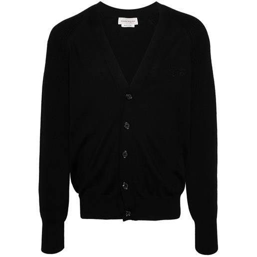 Alexander McQueen cardigan con ricamo - nero