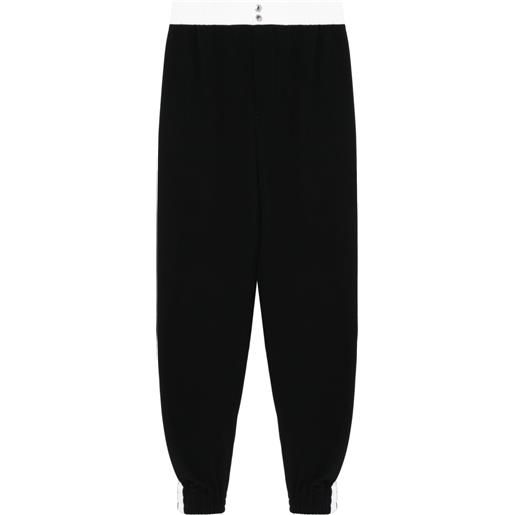 Alexander McQueen pantaloni sportivi a righe - nero