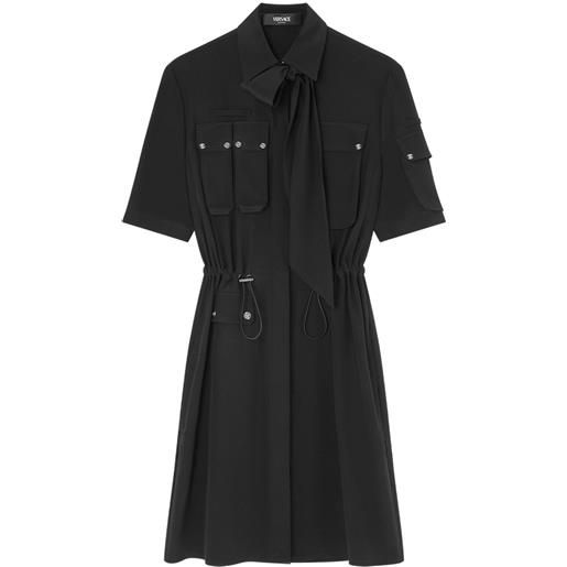 Versace chemisier cargo lavallière - nero