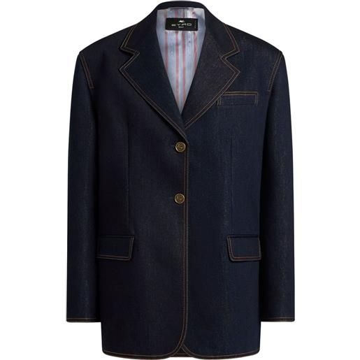 ETRO blazer denim - blu