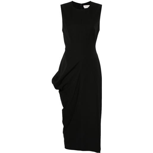 Alexander McQueen tubino asimmetrico - nero