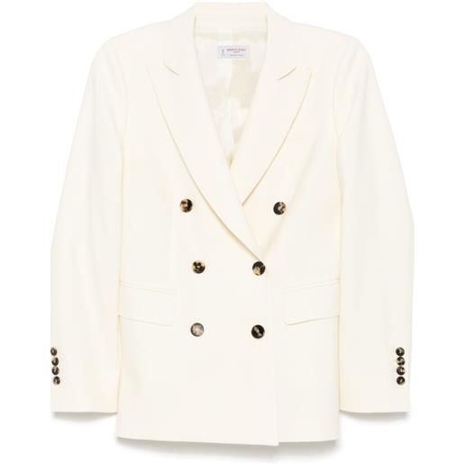 Alberto Biani blazer doppiopetto - bianco