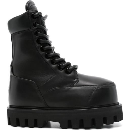 Alexander McQueen stivali parachute - nero