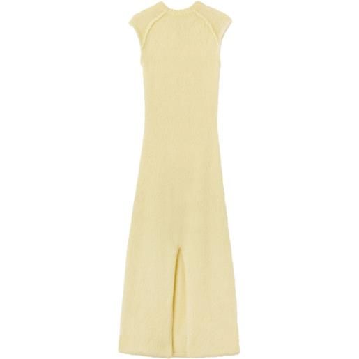 Jil Sander abito lungo con spacco - giallo