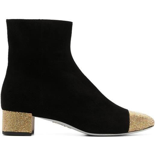 René Caovilla stivali con strass 40mm - nero