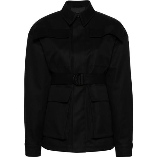 WARDROBE.NYC parka drill con cintura - nero