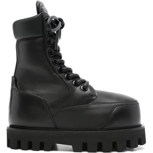 Alexander McQueen stivaletti parachute - nero