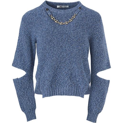 Ports 1961 maglione con dettaglio cut-out - blu