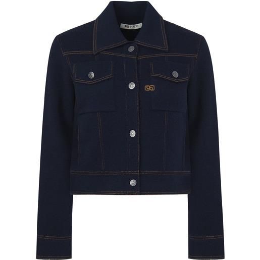 Ports 1961 giacca con ricamo - blu