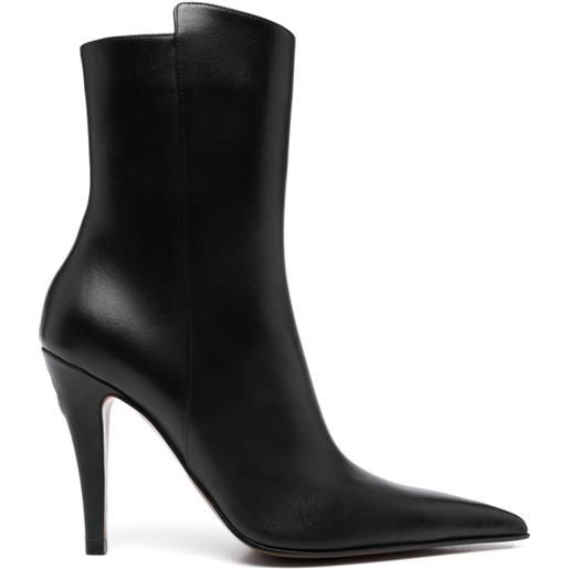 Alexander McQueen stivaletti birdee 100mm - nero