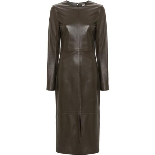 TOTEME abito midi con inserti - marrone