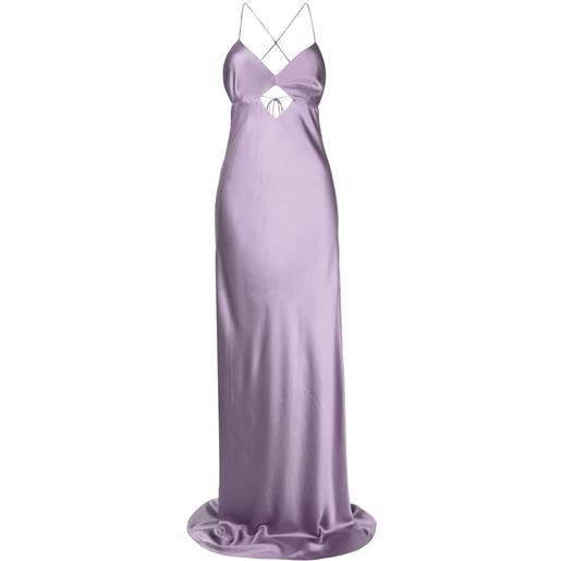 Michelle Mason abito lungo con dettagli cut-out - viola