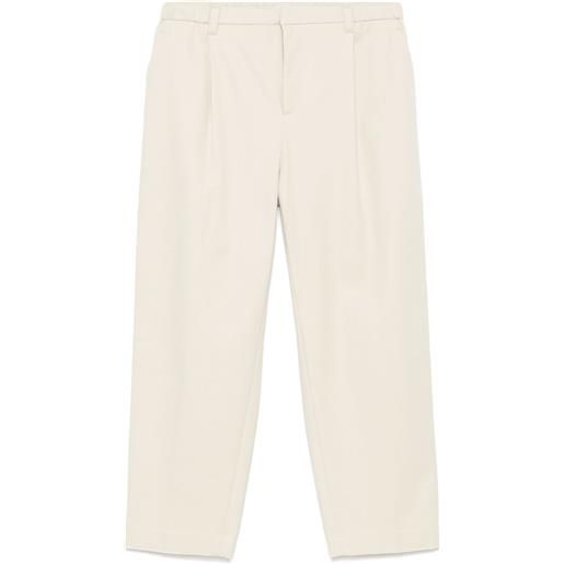 Brunello Cucinelli pantaloni in twill - bianco