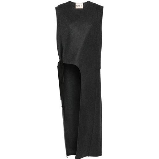 Plan C canotta in feltro - grigio